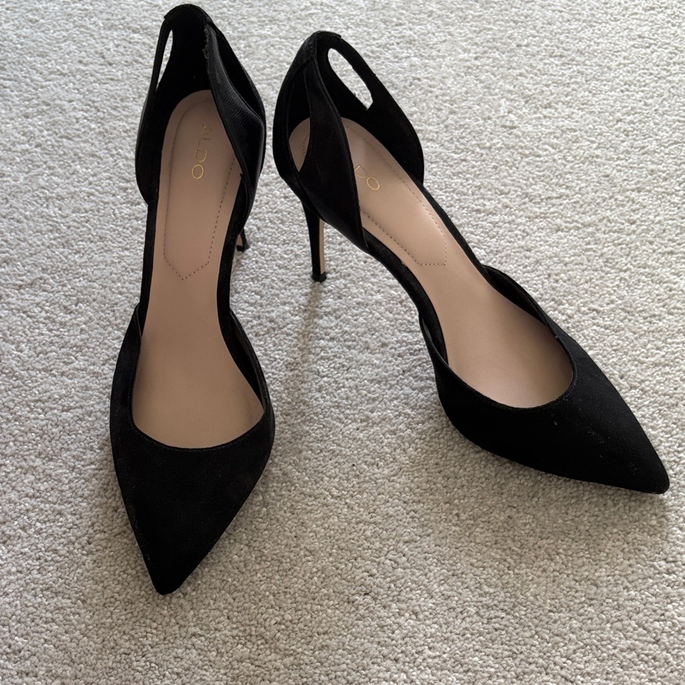 Aldo Elegant Black Pointed Heels
